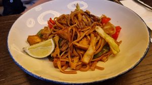 Yakisoba Noodles at Wulf & Lamb Marylebone in London