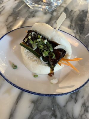 Miso Aubergine Bao  at Wulf & Lamb Marylebone in London