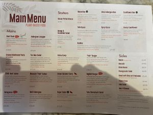 Menu  at Wulf & Lamb Marylebone in London