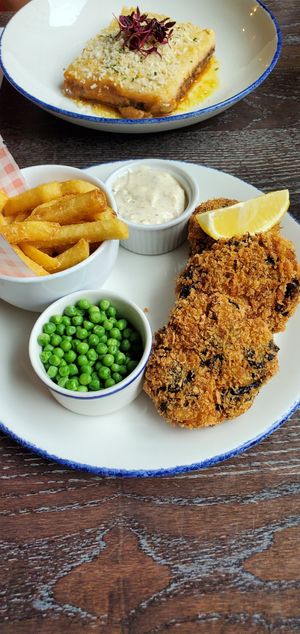 Fish cakes at Wulf & Lamb Marylebone in London