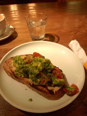 Vegan avocado toast at Cupitol Coffee & Eatery in Chicago