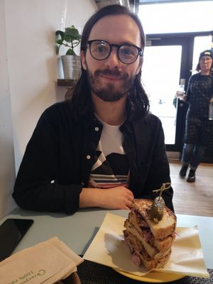 BBQ jackfruit sandwich at Zilch Bakery & Deli in Glasgow