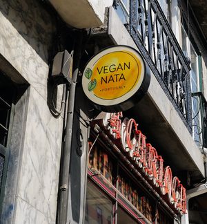 outside of the store at VeganNata - Campo de Ourique in Lisbon