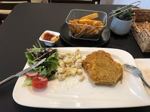 Ups, da habe ich schon reingebissen... at Vegan Loving Hut Neubau in Vienna