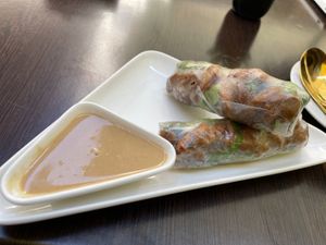 Summer rolls  at Vegan Loving Hut Neubau in Vienna