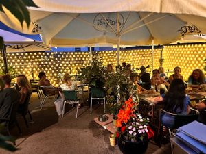 garden at Vegan Loving Hut Neubau in Vienna