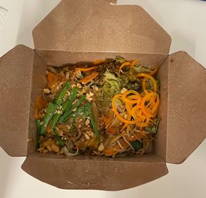 vegan pad thai (ordered via the wolt app)😄 at Vegan Loving Hut Neubau in Vienna