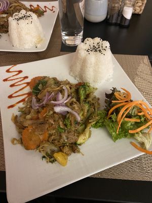 The Doner plate  at Vegan Loving Hut Neubau in Vienna