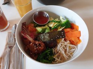 Kind of Bibimbap at Vegan Loving Hut Neubau in Vienna