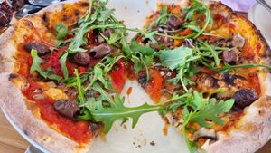 Pizza at Shoal Bay Country Club in Shoal Bay