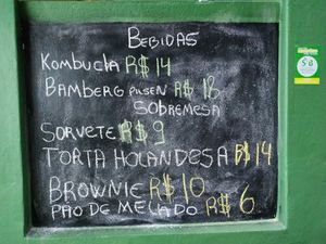 Price board. at Vizu Veg - Food Truck in Sorocaba