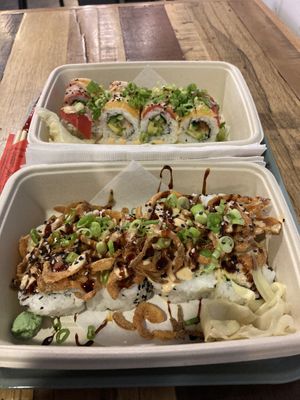 Nami Namiand Super Saiyan rolls. at Naughty Panda in Santa Ana