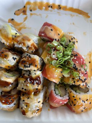 sushi rolls  at Naughty Panda in Santa Ana