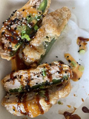 jalapeño poppers  at Naughty Panda in Santa Ana