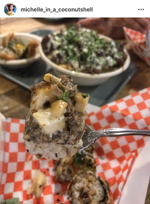 Baked sushi at Naughty Panda in Santa Ana