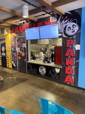 Waiting for our food! YUM!! at Naughty Panda in Santa Ana