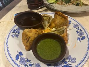 Samosas   at Asian Spice in Legian
