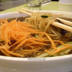 Organic Spicy & Sour Noodle  at Vegsenz in Central Singapore