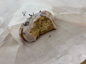 Blueberry lavender scone at Brewing Good Coffee Company in Savage