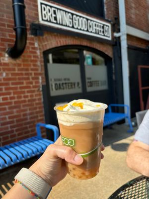 Vegan boba (temporary so act fast)  at Brewing Good Coffee Company in Savage