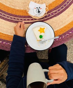 Coffee shop at El Gato Negro in Tepoztlan