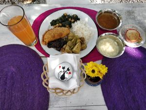 Indian food at El Gato Negro in Tepoztlan