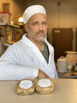 Piece of cheese maybe? at Cultured Creamery in Santa Monica