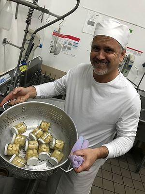 Fresh batch of cultured garlic... at Cultured Creamery in Santa Monica