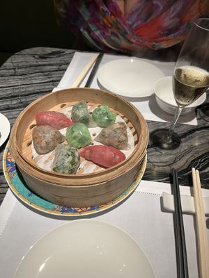 Dim Sum platter  at Madame Fu in Hong Kong Island
