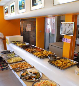 vegan buffet at Loving Hut 愛家 in Changhua