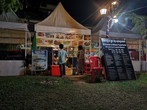 The stand at Khmer Food Café - Food Stall in Kampot