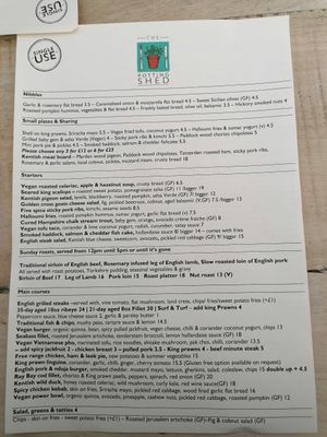 Lots interesting vegan options ☺️ at The Potting Shed in Langley