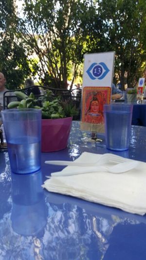 beautiful outside seating at Bliss Cafe in San Luis Obispo