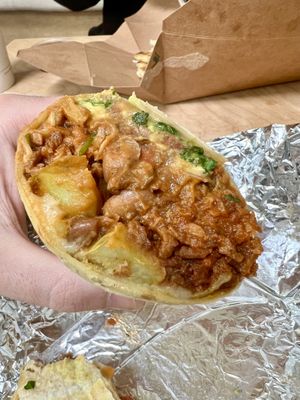 Breakfast buritto   at Bliss Cafe in San Luis Obispo