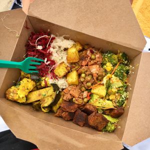 self-service buffet ! at Bliss Cafe in San Luis Obispo