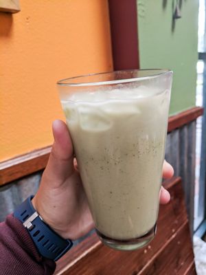 Iced Matcha at Bliss Cafe in San Luis Obispo