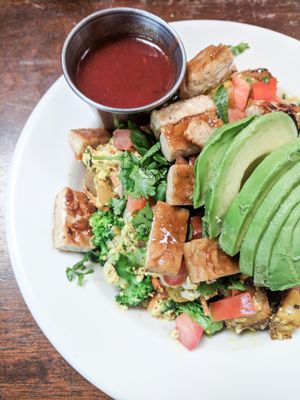 Cheezy Scramble at Bliss Cafe in San Luis Obispo