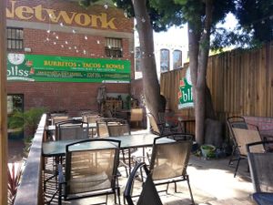 outside seating at Bliss Cafe in San Luis Obispo