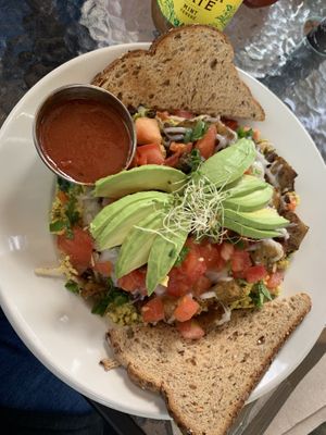 Cheesy Scramble 🌱💚😋 at Bliss Cafe in San Luis Obispo