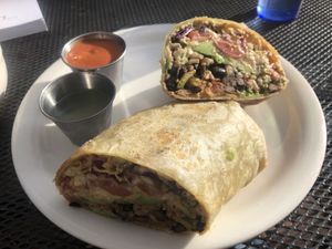 Baja burrito  at Bliss Cafe in San Luis Obispo