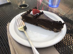 Chocolate cheesecake  at Bliss Cafe in San Luis Obispo
