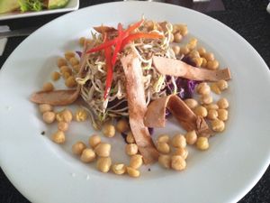 Veggie ham salad at Anacardos in Cartagena