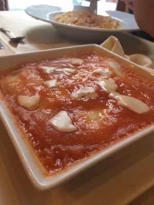Lasaña vegana de berenjenas at Anacardos in Cartagena