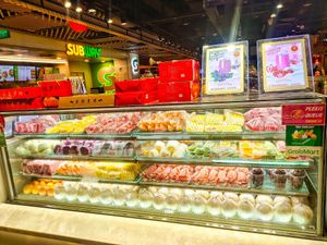 Fresh whole and cut fruits at SF Fruits & Juices - Clementi Mall in West Singapore