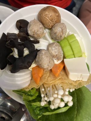 Meat ball combo  at Arashi Shabu-Shabu in Johor Bahru
