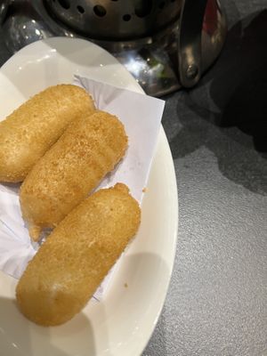 Fried Sticky rice with sugar   at Arashi Shabu-Shabu in Johor Bahru