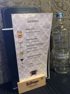 Cocktail menu at Namastey India in Veenendaal