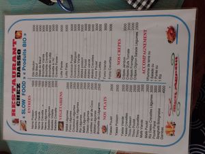 Menu novembre 2024 at Chez Dasso in St Louis