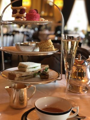 Vegan afternoon tea at The Dome at The Georgian Tearoom The Dome in Edinburgh