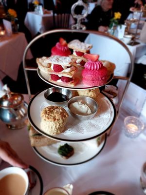 Scones and cakes at The Georgian Tearoom The Dome in Edinburgh